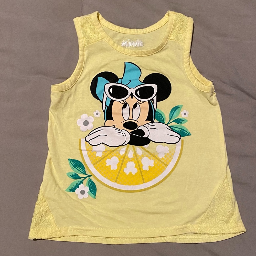 DISNEY YELLOW MINNIE MOUSE TANK TOP
